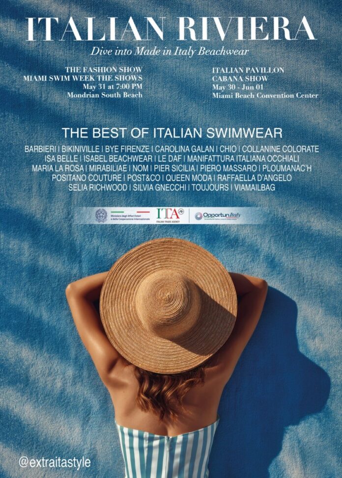 Italian Riviera by Italian Trade Agency Miami Swim Week poster