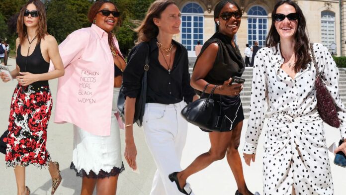 Couture Street Style After Paris: Polka Dots, White Denim, and Heat-Proof Polish
